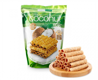 超好吃的椰子卷零食