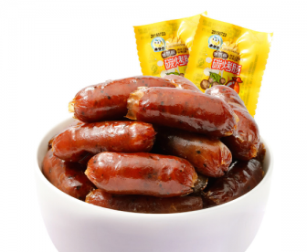 【新品】来伊份黑胡椒碳烤肠250G