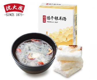 【新品】 上海老字号沈大成冻干银耳汤礼盒90g 冰糖雪梨红枣枸杞银耳汤羹