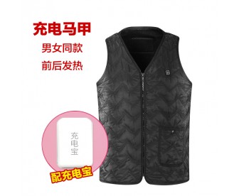 保暖发热背心usb充电保暖全身加热马甲（送充电宝，可充电手机）