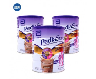 【澳洲直邮包邮】Abbott 雅培 小安素PediaSure营养粉 巧克力味 850克x3罐/箱（1-10岁适用）【爆罐不理赔介意慎拍】