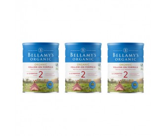 【15天必达】【新西兰直邮包邮】Bellamy's 贝拉米 有机奶粉2段 900克x3罐/箱(6-12个月)【收件人身份证必须上传】 【15天必达】【新西兰直邮包邮】Bellamy's 贝拉米 有机奶粉2段 900克x3罐/箱(6-12个月)【收件人身份证必须上传】
