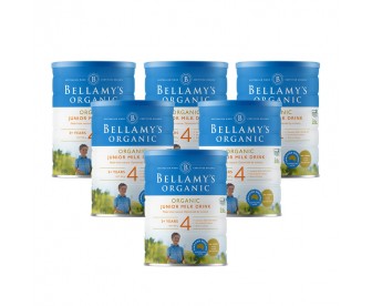 【新西兰直邮包邮】Bellamy's 贝拉米 有机奶粉4段 900克x6罐/箱(3岁以上适用) 【新西兰直邮包邮】Bellamy's 贝拉米 有机奶粉4段 900克x6罐/箱(3岁以上适用)