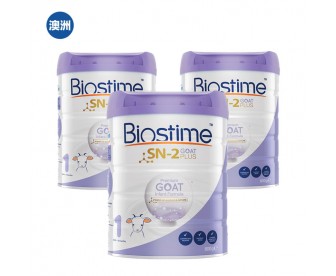 【澳洲直邮包邮】Biostime 合生元 婴幼儿羊奶粉1段 800克x3罐/箱(0-6个月适用) 【澳洲直邮包邮】Biostime 合生元 婴幼儿羊奶粉1段 800克x3罐/箱(0-6个月适用)