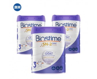 【澳洲直邮包邮】Biostime 合生元 婴幼儿羊奶粉3段 800克x3罐/箱(12个月以上适用) 【澳洲直邮包邮】Biostime 合生元 婴幼儿羊奶粉3段 800克x3罐/箱(12个月以上适用)