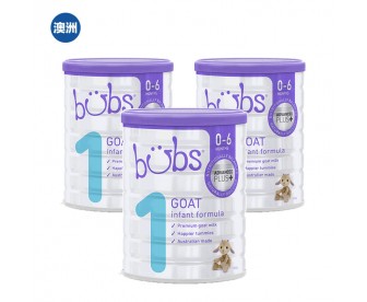 【澳洲直邮包邮】Bubs 婴儿山羊配方奶粉1段 800克x3罐/箱(0-6个月适用) 【澳洲直邮包邮】Bubs 婴儿山羊配方奶粉1段 800克x3罐/箱(0-6个月适用)