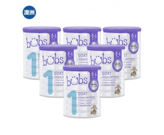 【澳洲直邮包邮】Bubs 婴儿山羊配方奶粉1段 800克x6罐/箱(0-6个月适用) 【澳洲直邮包邮】Bubs 婴儿山羊配方奶粉1段 800克x6罐/箱(0-6个月适用)