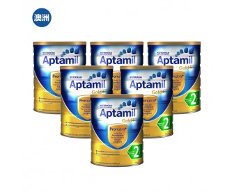 【澳洲直邮包邮】Aptamil 爱他美 金装1段 900克x6罐/箱（0-6个月以上适用）