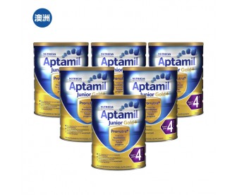【澳洲直邮包邮】Aptamil 爱他美 金装2段 900克x6罐/箱（6-12个月适用）