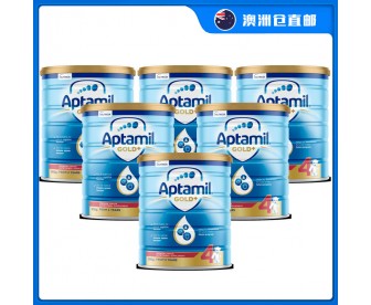 【澳洲直邮包邮】Aptamil 爱他美 金装4段 900克x6罐/箱（2岁以上适用）
