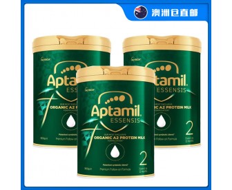 【澳洲直邮包邮】Aptamil 爱他美 奇迹绿罐 有机A2蛋白婴幼儿奶粉二段 900克x3罐【奶粉订单收件人身份证必须上传】