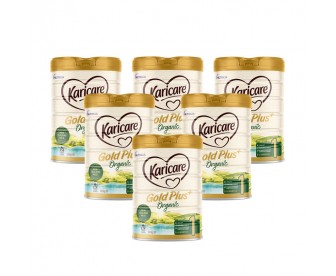 【新西兰直邮包邮】Karicare 可瑞康 有机牛奶粉1段 900克x6罐/箱（0-6个月适用）【奶粉订单收件人身份证必需上传】
