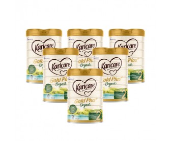 【新西兰直邮包邮】Karicare 可瑞康 有机牛奶粉2段 900克x6罐/箱（6-12个月适用）【奶粉订单收件人身份证必需上传】