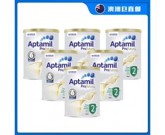 【澳洲直邮包邮】Aptamil 爱他美 白金版2段 900克x6罐/箱（6-12个月适用）
