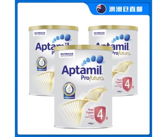 【澳洲直邮包邮】Aptamil 爱他美 白金版4段 900克x3罐/箱（3岁以上适用）