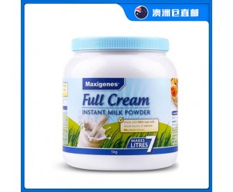【澳洲直邮包邮】Maxigenes 美可卓 全脂成人牛奶粉 1公斤/罐(3岁以上适用) 【澳洲直邮包邮】Maxigenes 美可卓 全脂成人牛奶粉 1公斤/罐(3岁以上适用)