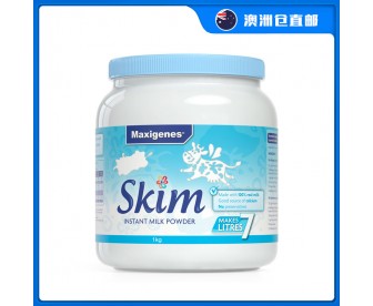 【澳洲直邮包邮】Maxigenes 美可卓 脱脂成人牛奶粉 1公斤/罐 【澳洲直邮包邮】Maxigenes 美可卓 脱脂成人牛奶粉 1公斤/罐