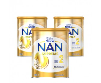 【新西兰直邮包邮】Nestle 雀巢 超级能恩婴儿奶粉二段 金罐装 800克x3罐/箱（6-12个月）【奶粉订单身份证必须上传】