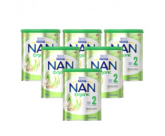 【新西兰直邮包邮】Nestle NAN 雀巢能恩 有机婴幼儿奶粉含活性益生菌 2段 800克*6罐（6-12个月适用）