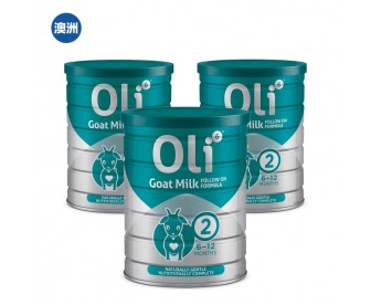 【澳洲直邮包邮】Oli6 颖睿 婴幼儿配方羊奶粉二段 800克x3罐/箱（新疆、西藏地区不发货）