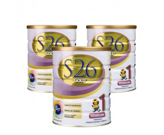 【新西兰直邮包邮】Wyeth 惠氏 S26金装奶粉1段 900克x3罐/箱（0-6个月适用）【奶粉订单收件人身份证号必填】