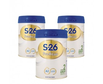 【新西兰直邮包邮】Wyeth 惠氏S26 A2婴幼儿奶粉2段 900克x3罐/箱（6-12个月适用）【奶粉订单收件人身份证号必填】