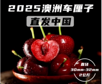 【2025澳洲车厘子发中国！11月25日首发陆续发货中】澳洲车厘子 30-32mm  2kg/箱